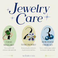 Jewelry Care Tips Instagram Post Preview
