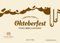 Virtual Oktoberfest Postcard Image Preview