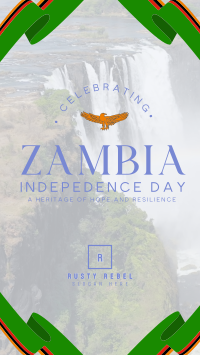 Zambia Independence Day Flag Instagram Reel Image Preview