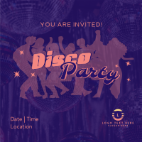 Disco Fever Party Instagram Post Design