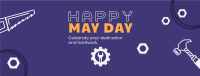 May Day Message Facebook Cover Design
