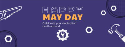 May Day Message Facebook cover Image Preview