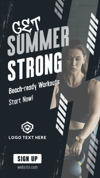 Summer Fitness Workout Video Image Preview