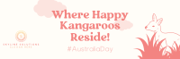 Fun Kangaroo Australia Day Twitter Header Image Preview