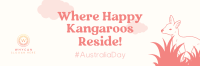 Fun Kangaroo Australia Day Twitter Header Design