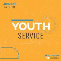 Youth Service Instagram Post Design