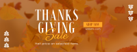 Thanksgiving Leaves Sale Facebook cover Image Preview