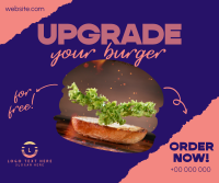 Upgrade your Burger! Facebook Post Design