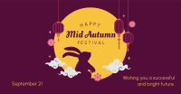 Mid Autumn Festival Rabbit Facebook Ad Design