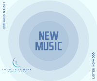 New Music Button Facebook Post Design