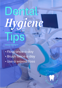 Dental Hygiene Tips Poster Design