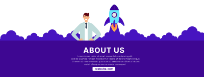 About Us Startup Facebook cover Image Preview