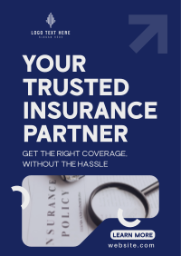 Corporate Trusted Insurance Partner Poster Design