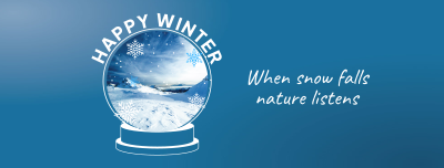 Snow Globe Facebook cover Image Preview