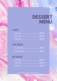 Dessert Menu Image Preview