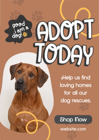 Dog Adoption Flyer Image Preview