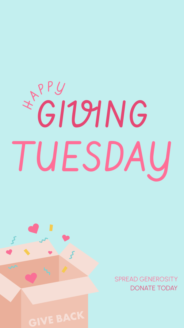 Cute Giving Tuesday Instagram Story Design Image Preview