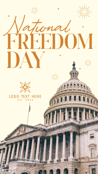 Freedom Day Fireworks Facebook Story Design
