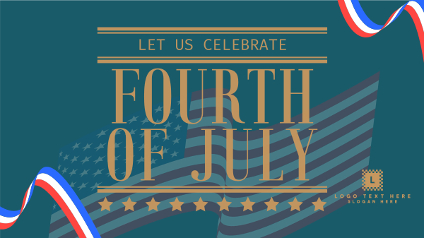 4th of July Greeting Facebook Event Cover Design