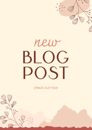 Dainty New Blog Post Poster Image Preview