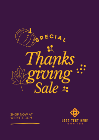 Thanksgiving Sale Poster Image Preview