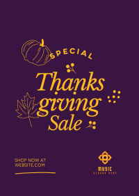 Thanksgiving Sale Poster Image Preview