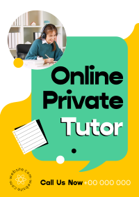 Online Private Tutor Flyer Design
