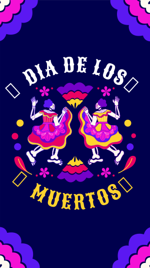 Lets Dance in Dia De Los Muertos Facebook story Image Preview