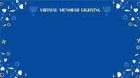 Menorah Lighting Zoom Background Design