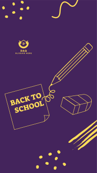 Back to School Note Instagram story Image Preview