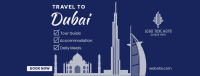 Dubai Travel Package Facebook cover | BrandCrowd Facebook cover Maker