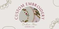 Embroidery Order Twitter Post Image Preview