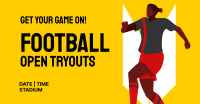 Soccer Tryouts Facebook Ad Design