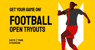 Soccer Tryouts Facebook ad Image Preview