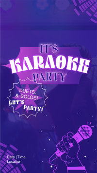 Karaoke Party Nights Facebook Story Design