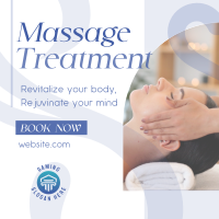 Simple Massage Treatment Linkedin Post Image Preview