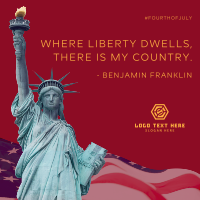 Lady Liberty Quote Instagram post Image Preview