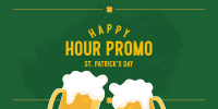 St. Patrick's Day  Happy Hour Twitter post Image Preview