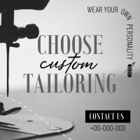 Choose Custom Tailoring Instagram post Image Preview