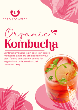 Probiotic Kombucha Poster Image Preview