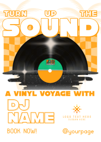 Nostalgic DJ Vinyl  Flyer Design