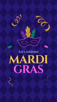 Mardi Gras Celebration Instagram story Image Preview