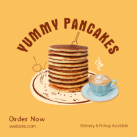 Delicious Breakfast Pancake  Instagram Post Design
