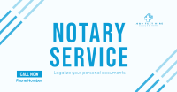 Online Notary Service Facebook Ad Design
