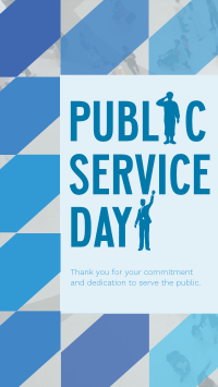 Minimalist Public Service Day Reminder Instagram Reel Design