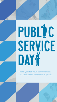 Minimalist Public Service Day Reminder Instagram Reel Image Preview