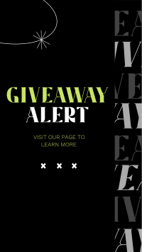 Giveaway Alert Instagram Reel Design