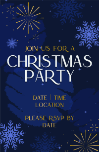Christmas Holiday Elegant Invitation Preview