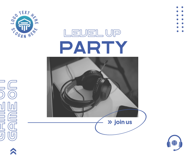 Level Up Party Facebook Post Design Image Preview