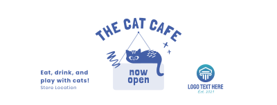 Cat Cafe Facebook cover Image Preview